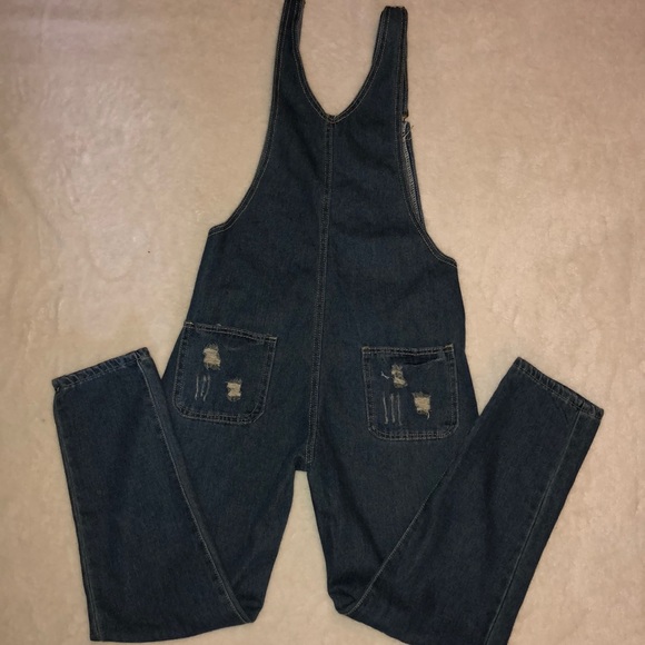Distressed Bib Overalls - Picture 5 of 9